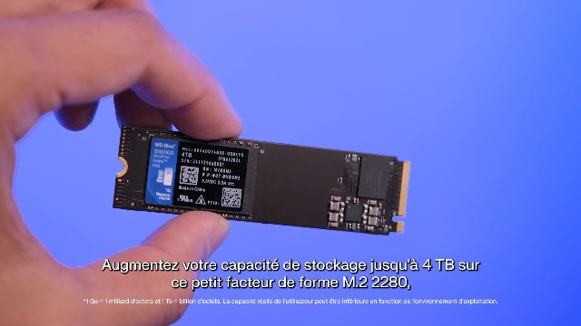 WD Blue SN5000 2TB SSD, Disque SSD Interne, M.2 2280 NVMe SSD